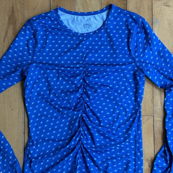 Planet Nusa LS2 Air Long Sleeve - Dazzling Blue/Baby Blue Planets - Picture 3 of 5